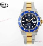 EWE factory ROLEX Submariner Bluesy 41mm 1-1 Clone 3235 Two-tone Watch